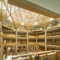 View of a reading space for students,Stephen A. Schwarzman Centre for the Humanities, University of Oxford. 