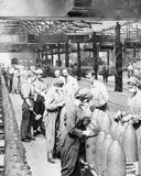 Women at work during the First World War- Munitions Production, Chilwell, Nottinghamshire, England, UK, c 1917 (Imperial War Museum)