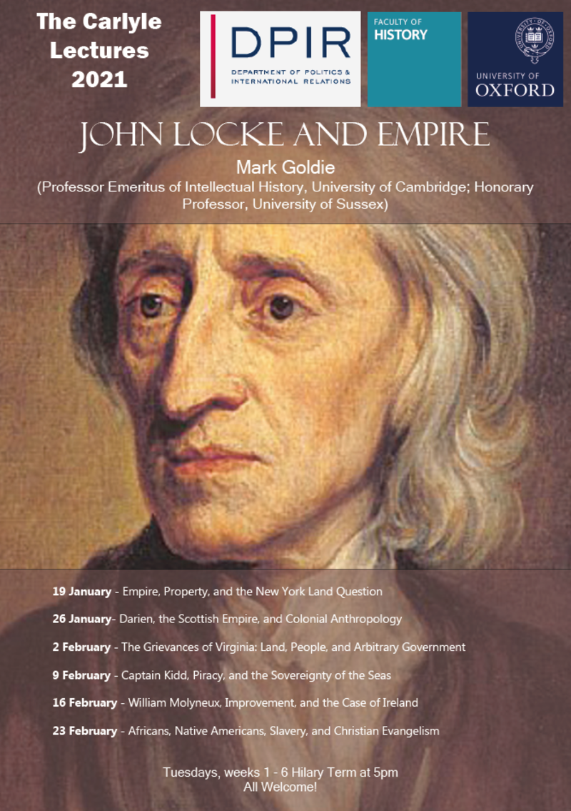Poster for the 2021 Carlyle Lecture Series