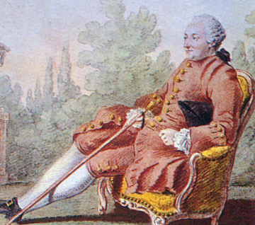 Louis Carmontelle, portrait of Paul-Henri Thiry, Baron d’Holbach (public domain)