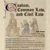 Carlyle Lectures 2022-23 - Custom, Common Law and Civil Law