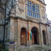 The LGBT flag flying at the Faculty of History